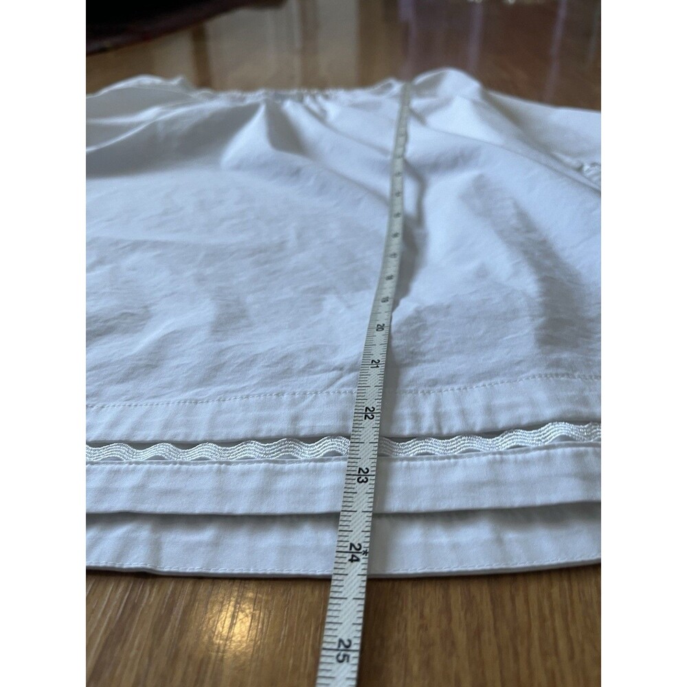 J Jill White Shirt Collection 3/4 Puff Sleeve Peasant Blouse Size Small Petite - Picture 9 of 10